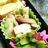 お弁当に☆長芋と魚肉ソーセージのマヨペッパー炒め